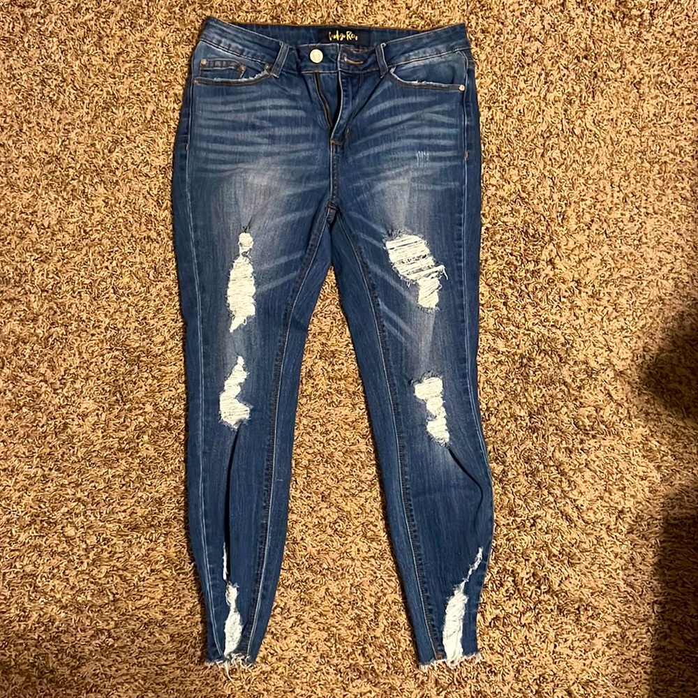 Denim stretch skinny jeans